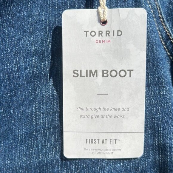 #m New Torrid slim boot denim jeans - Picture 11 of 14